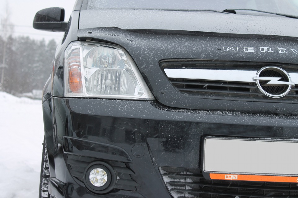 Фары дневного света Sho-Me DRL-510 — Opel Meriva (A), 1,6 л, 2008 года ...