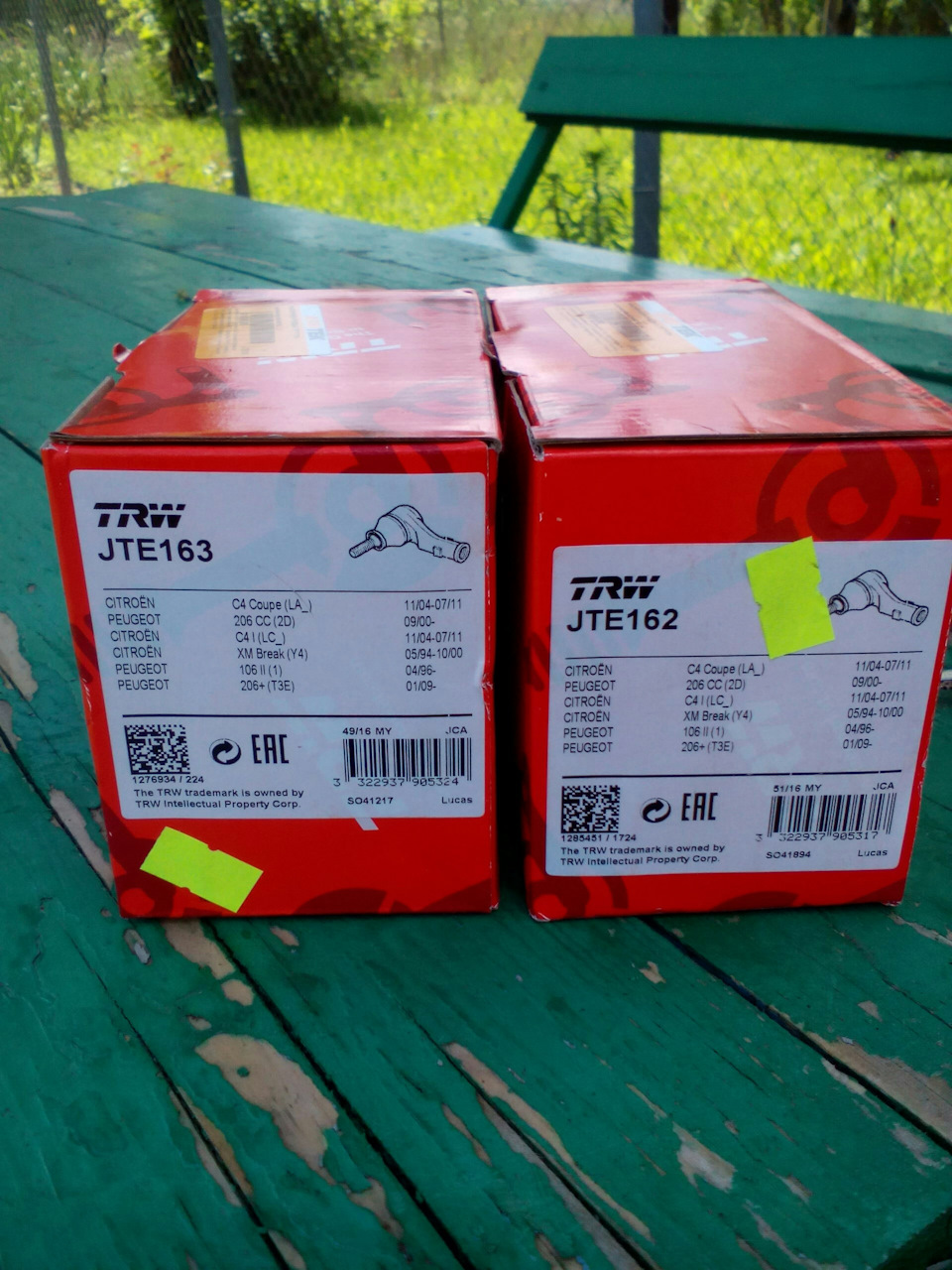 JTE163 Рулевой наконечник для CITROËN (DF-PSA), CITROËN, PEUGEOT TRW ...