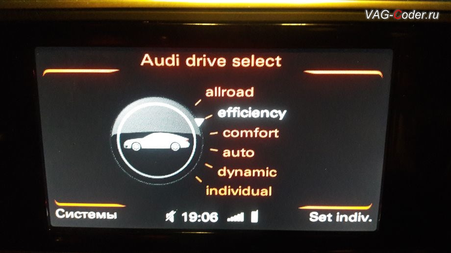 Audi drive select активация