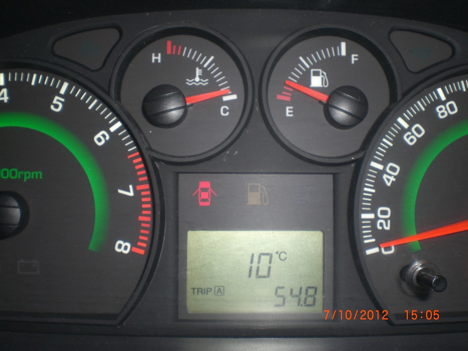 Зеленая приборная панель для авео — Chevrolet Aveo Sedan (1G), 1,4 л ...