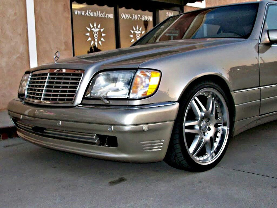 Mercedes w140 на дисках AMG