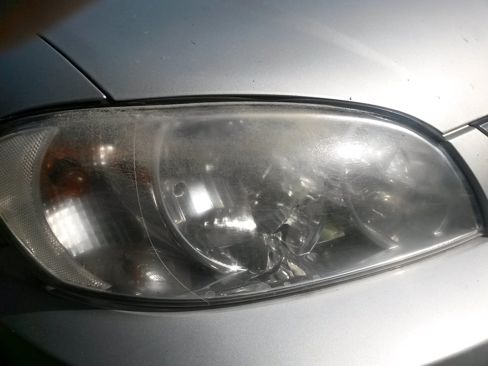 Подскажите чем можно фару отполировать? стала мутной. — KIA Spectra, 1 ...