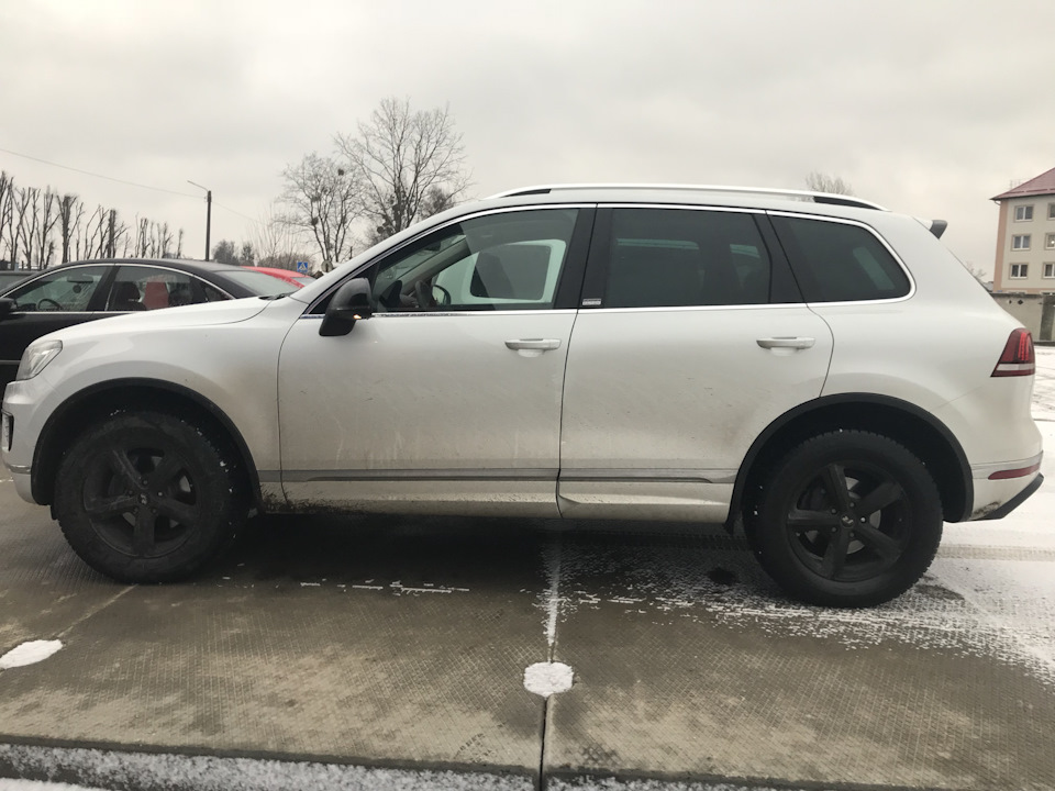 Зимние колеса — Volkswagen Touareg (2G), 3 л, 2017 года | шины | DRIVE2