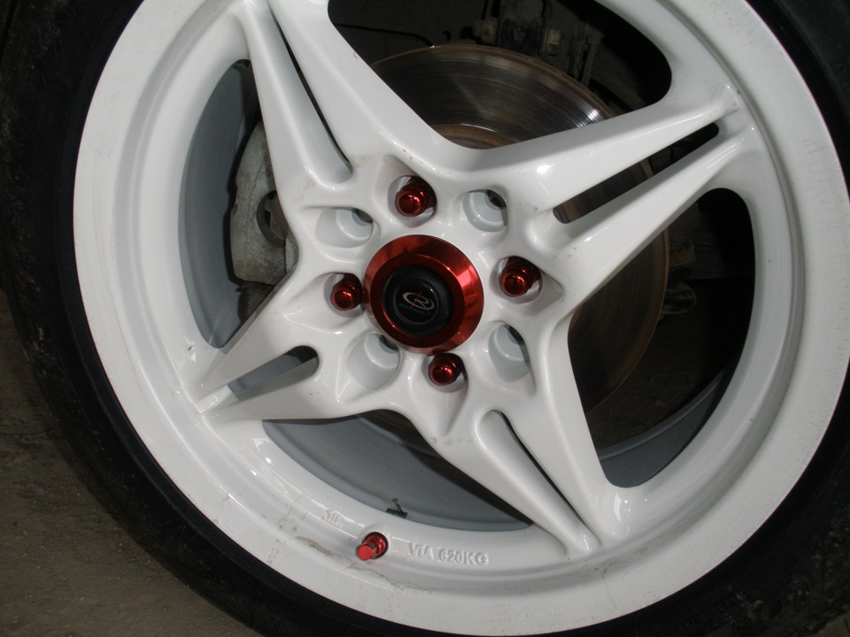 Колесные гайки Muteki + ниппеля Work — Daihatsu Materia, 1,5 л, 2008 ...