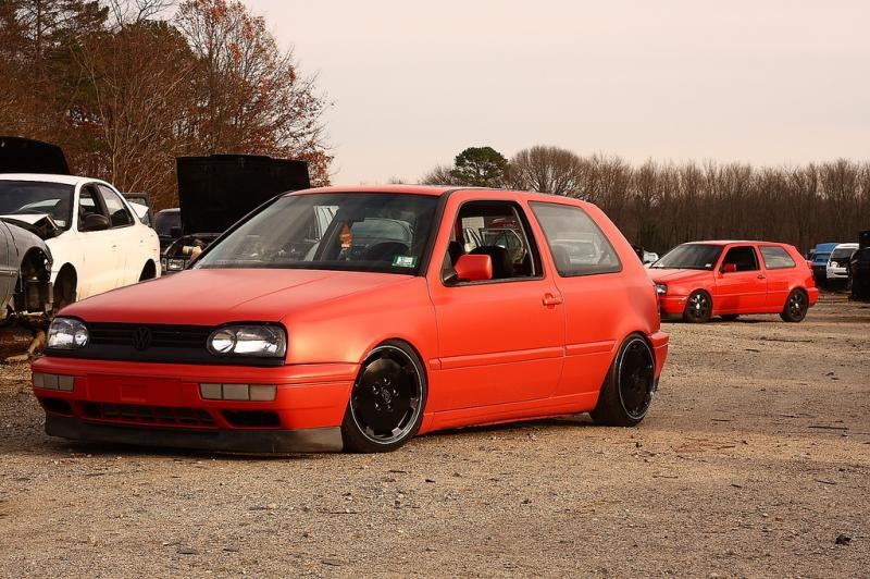 Занижение volkswagen golf 2