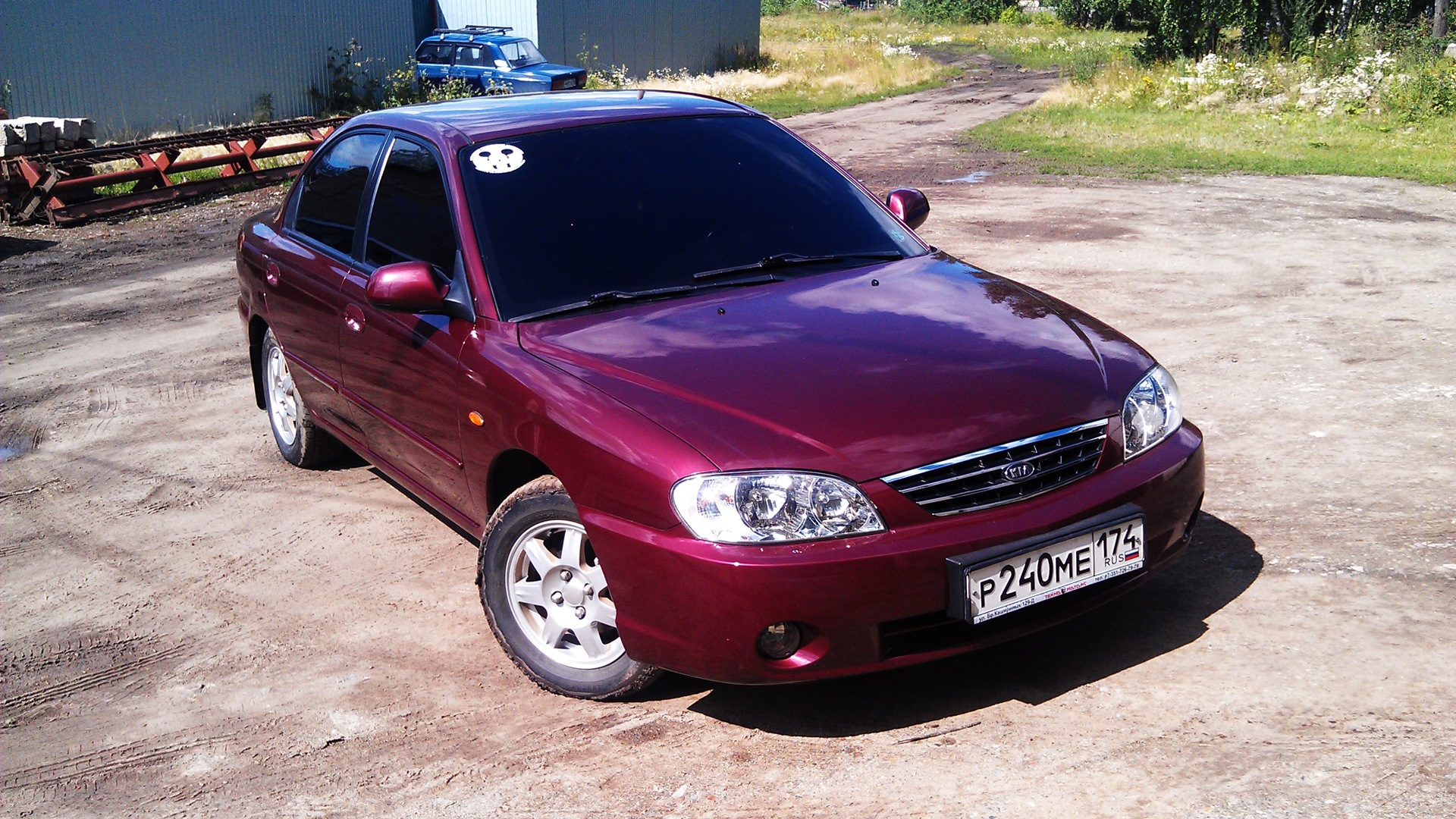 KIA Spectra 1.6 бензиновый 2009 | красная машинка на DRIVE2