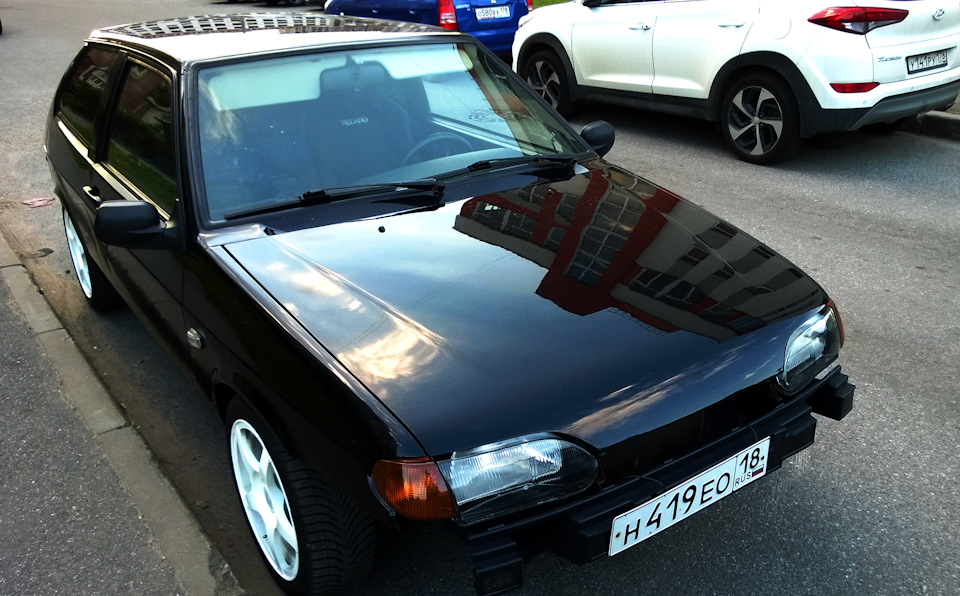 Фары бош или киржач в черном. — Lada 2113, 1,6 л, 2011 года | стайлинг ...