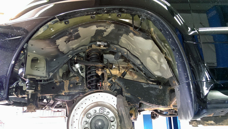 антикоррозийное покрытие & напыляемая шумоизоляция — Lexus GX (UZJ120 .