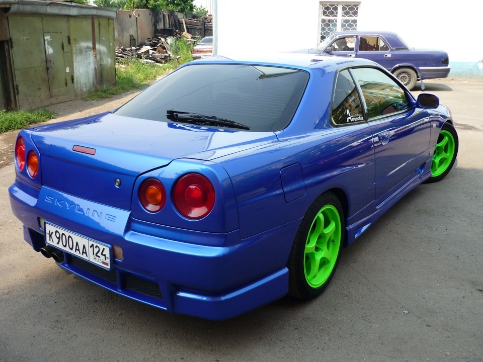 Nissan Skyline r34 Р·РµР»РµРЅС‹Р№