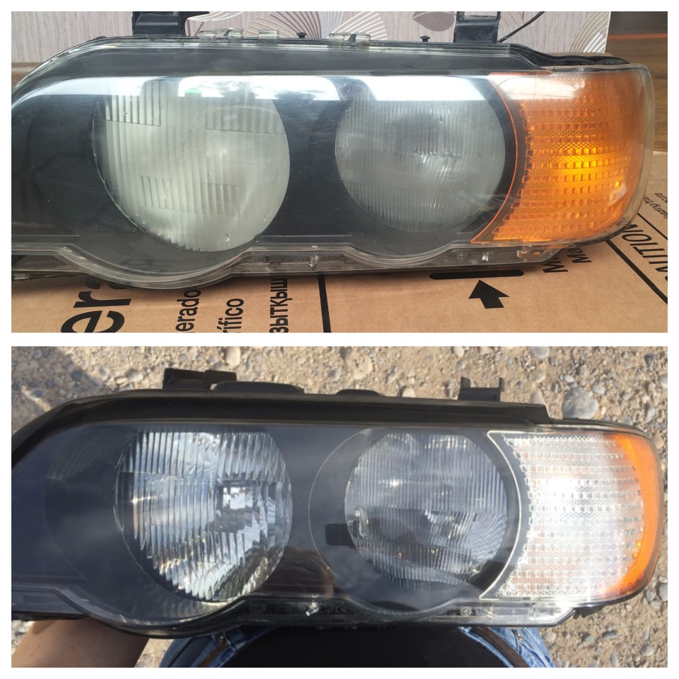 Ремонт фар Е53 до рест Часть II сборка и полировка — BMW X5 (E53), 3 л ...