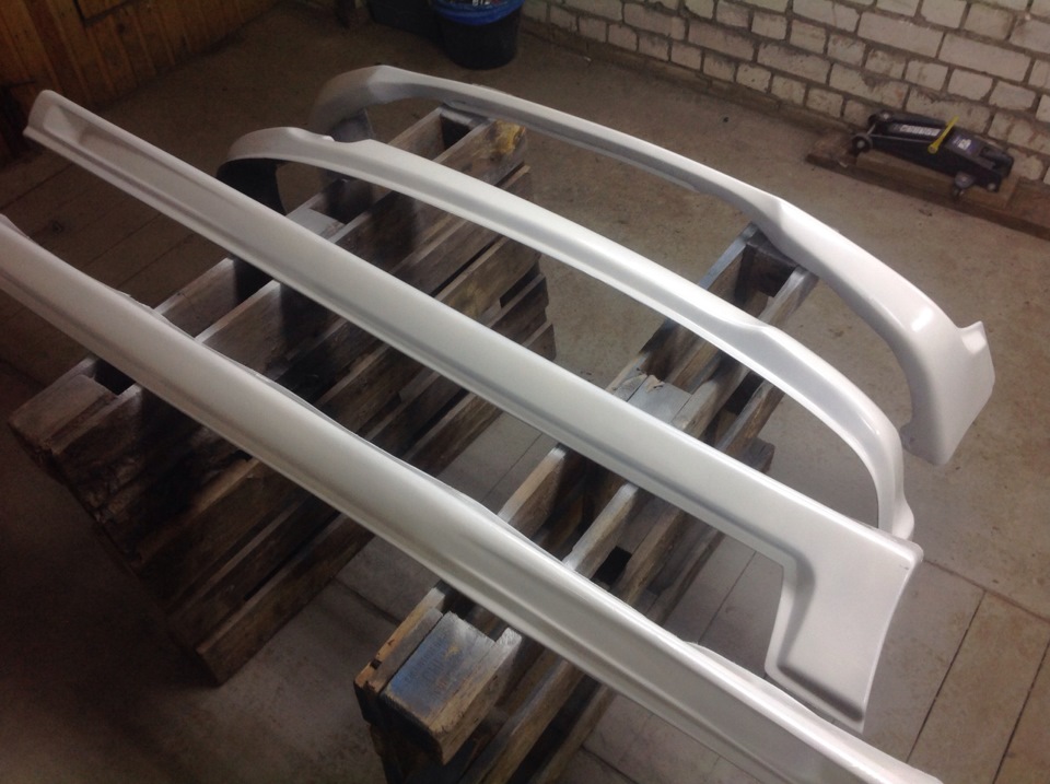 10) Покраска обвесов своими руками. — Toyota Mark II Qualis, 2,5 л ...