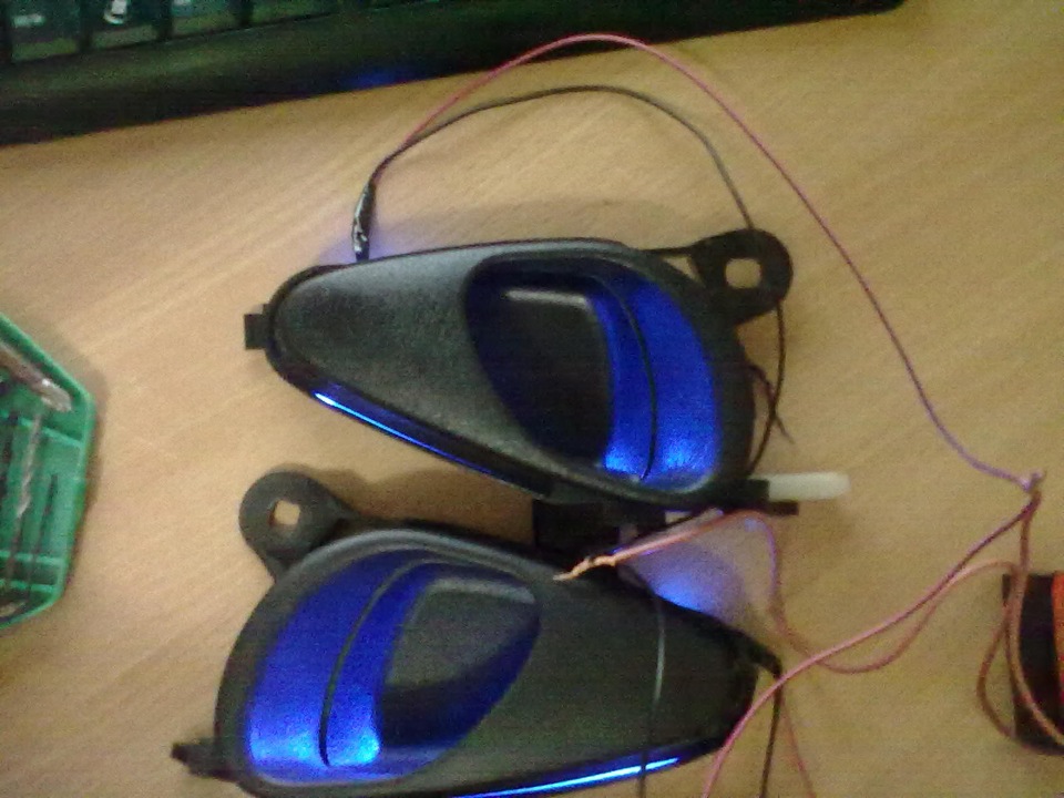 Подсветка ручек салона от Шеви. — Lada 21073, 2,1 л, 2008 года | тюнинг ...