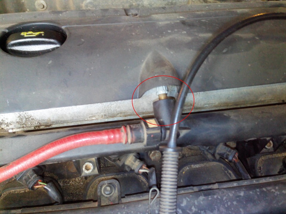 колпачек клапана топливной рампы — Peugeot 406, 1,8 л, 2001 года ...