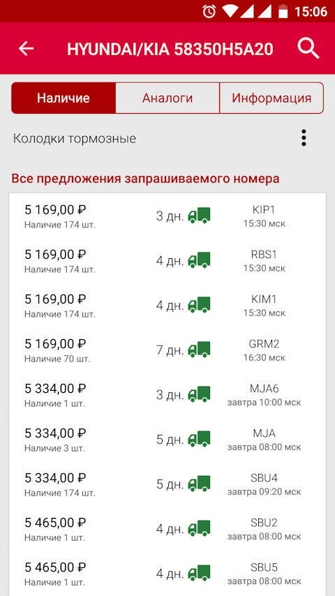 58350H5A20 КОМПЛЕКТ ТОРМОЗНЫХ КОЛОДОК С НАКЛАДКАМИ (4ШТ) KIA HYUNDAI ...