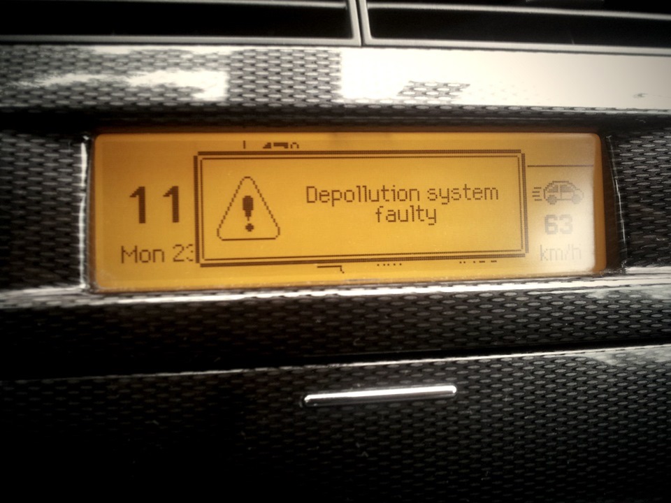 Depollution system faulty citroen