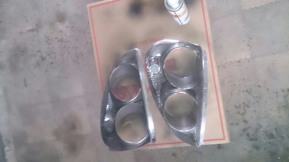 Доработка фар, отражатель в черный. — Lada Приора седан, 1,6 л, 2008 ...