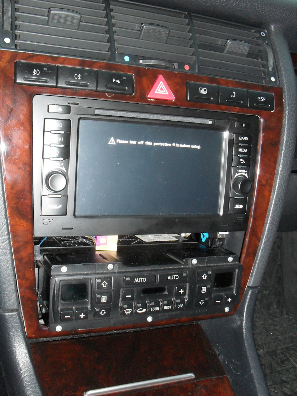 Установка 2-din магнитолы. Часть 6: Блок климат-контроля — Audi A8 (D2),  3,7 л, 1996 года | тюнинг | DRIVE2