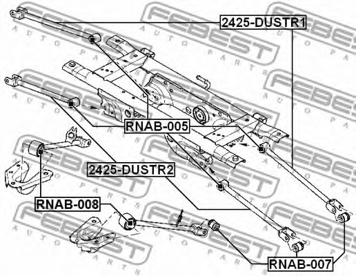 Фото в бортжурнале Renault Duster (1G). Запчасти на фото: 2425DUSTR1, 2425DUSTR2, RNAB008, RNAB007