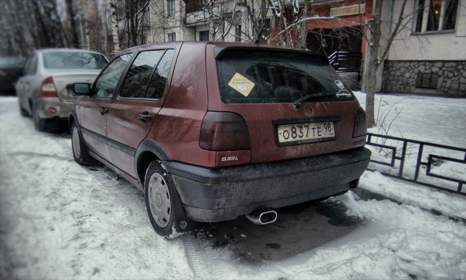 Насадка на заднюю банку — Volkswagen Golf Mk3, 1,6 л, 1994 года ...