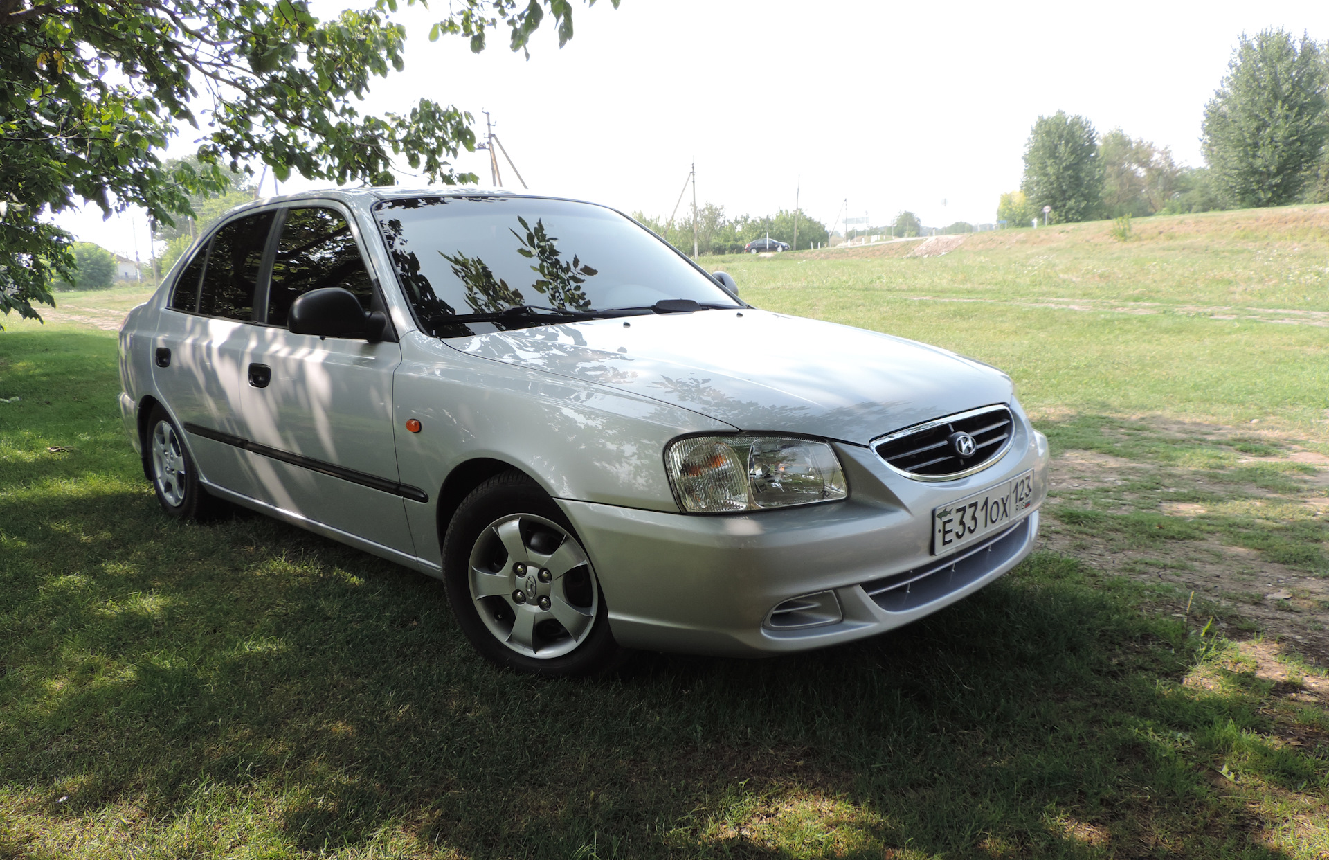 Занижение😈 / долгожданный идеал — Hyundai Accent (2G), 1,5 л, 2007 года |  стайлинг | DRIVE2