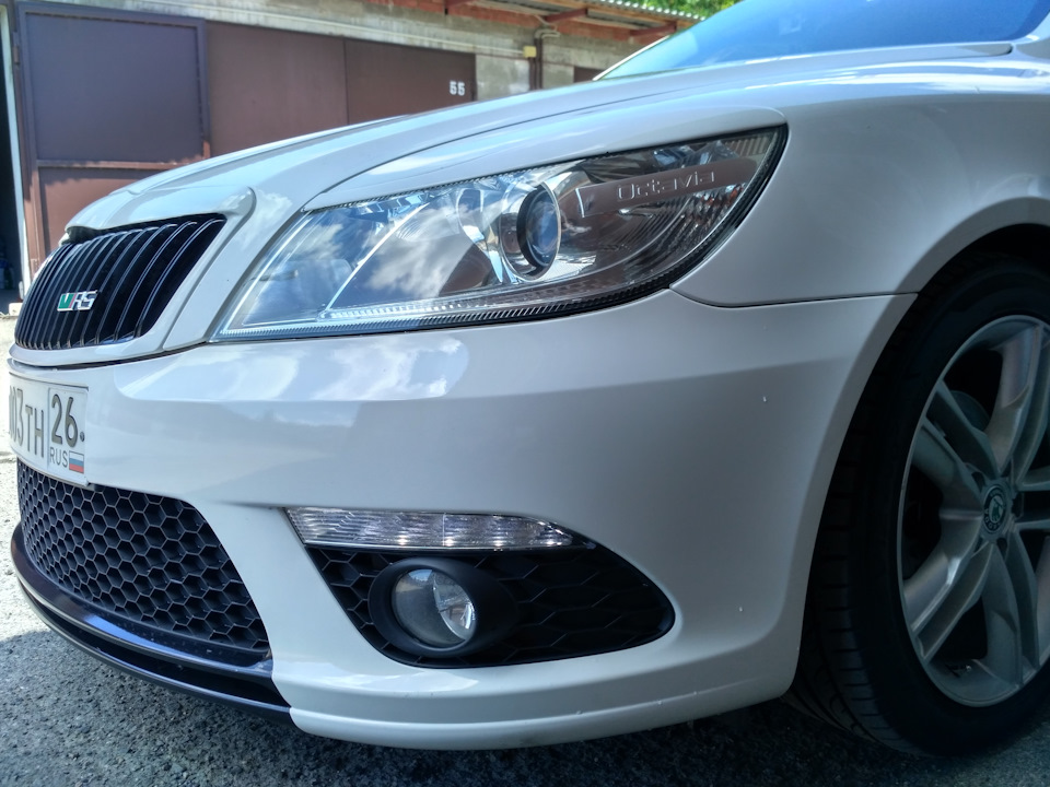 Как думаете, стоит красить фары в черный? — Skoda Octavia A5 Mk2