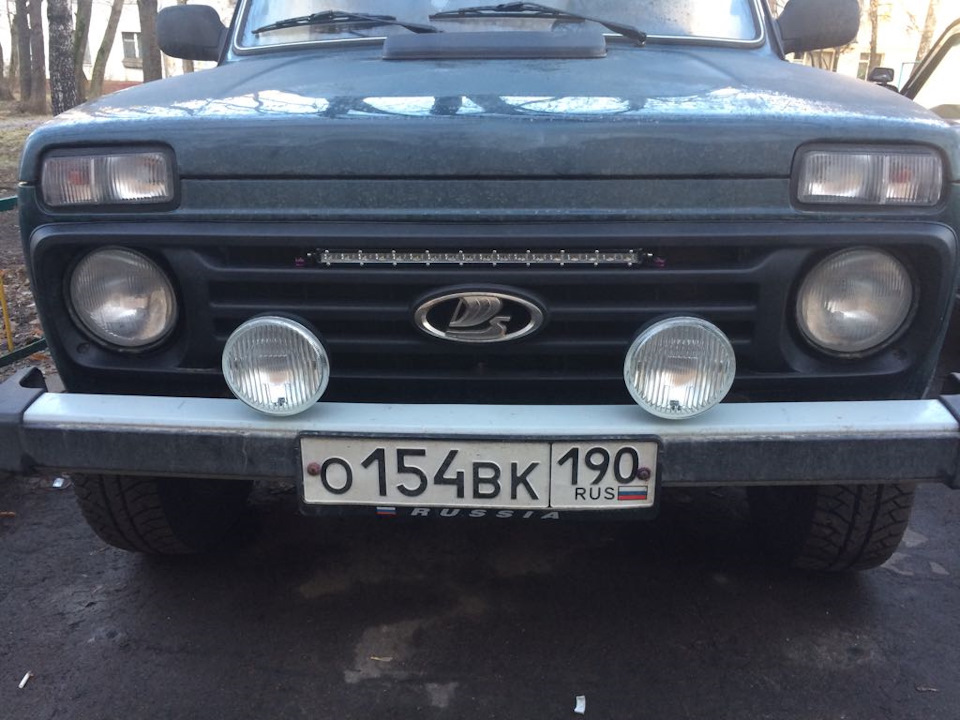 Диодная балка — Lada 4x4 3D, 1,7 л, 2009 года | электроника | DRIVE2