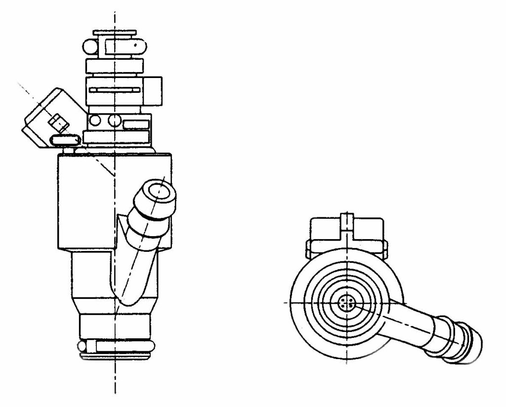 Форсунка автомобиля чертеж