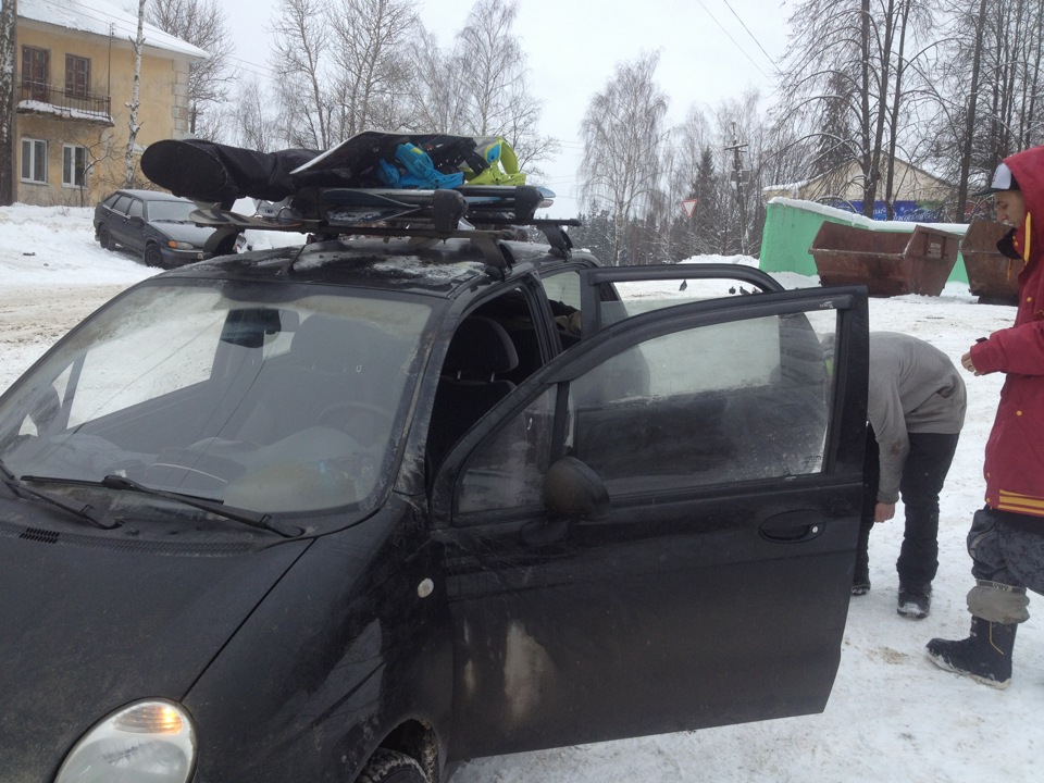 Багажник + крепежы для сноуборда — Daewoo Matiz (M100/M150), 0,8 л ...
