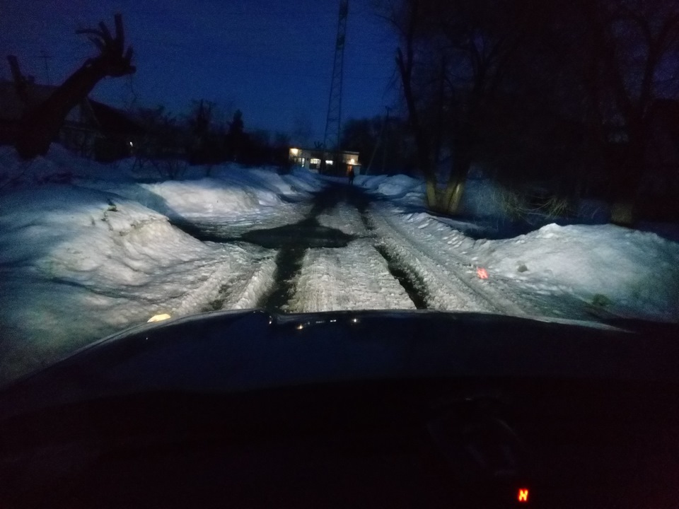 Фото как светит ксенон в линзе от галогена. Часть1 — Nissan X-Trail II ...