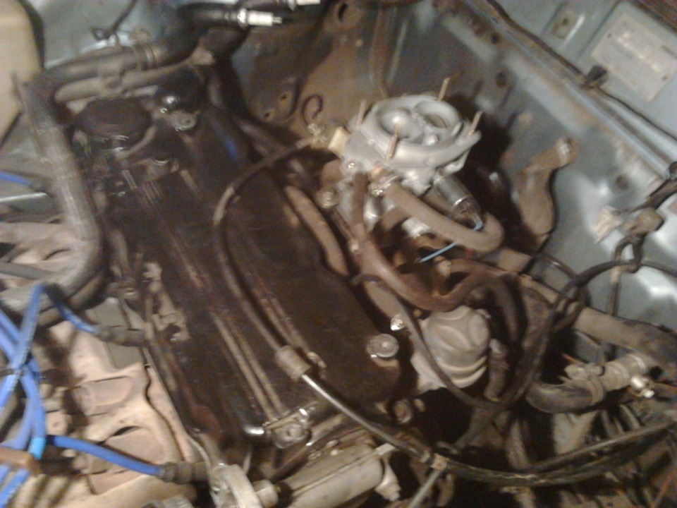 Установка карба от 2108 спасибо Александру за карб — Mazda 626 II (GC ...