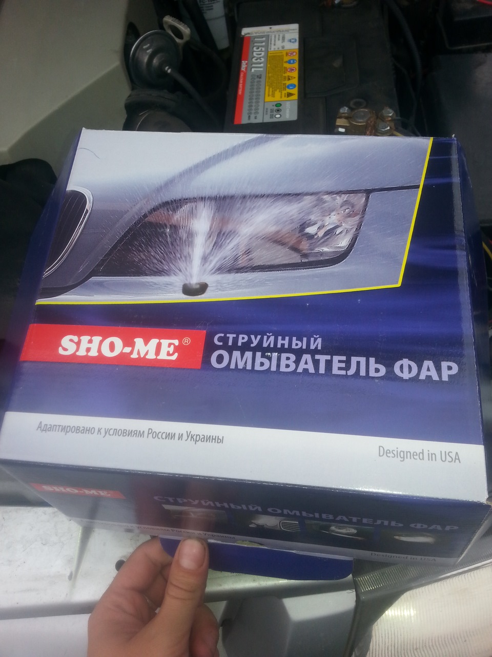 Установка омывателя фар — Mitsubishi Pajero (3G), 3,2 л, 2003 года ...
