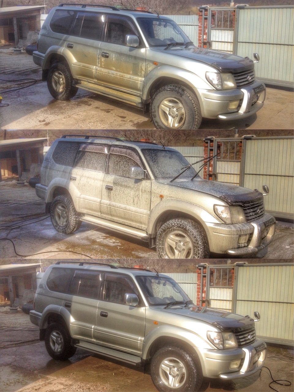 Первый раз после зимы — Toyota Land Cruiser Prado 90-series, 3,4 л ...