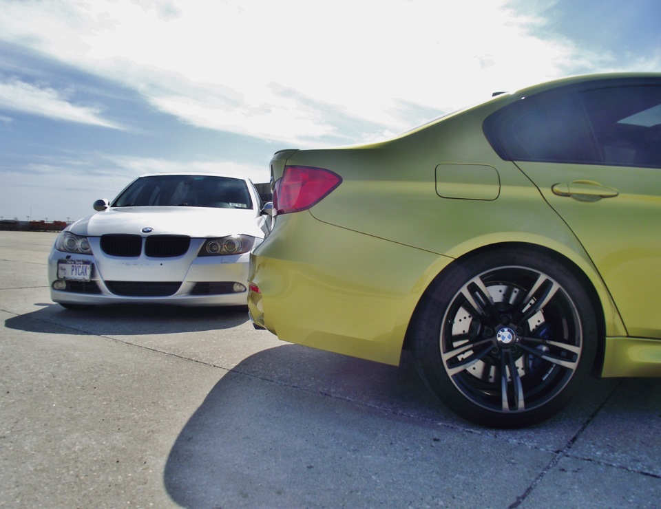 2015 F80 M3 vs 2008 E90 335i — BMW 3 series (E90), 3 л, 2008 года ...