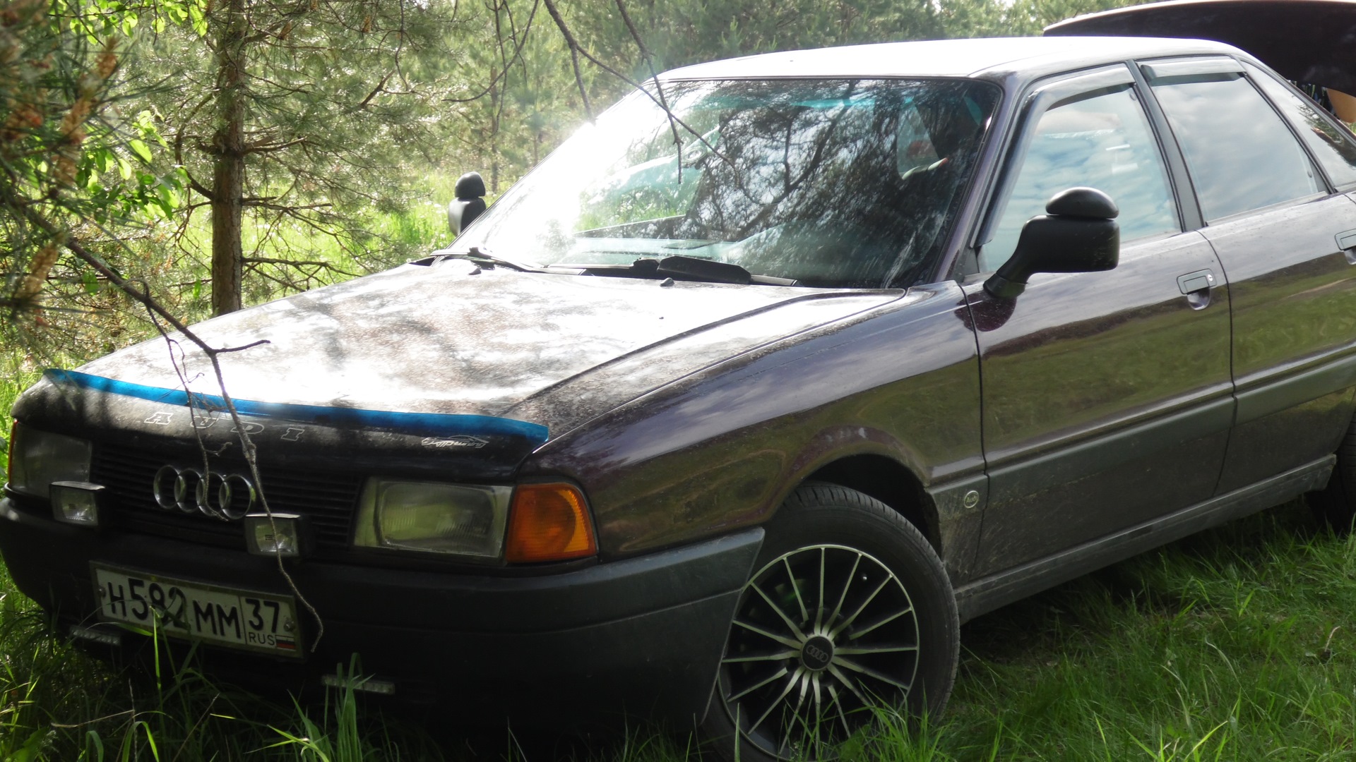 Audi 80 (B3) 1.8 бензиновый 1990 | темная вишня,дв 1.8 б3 на DRIVE2