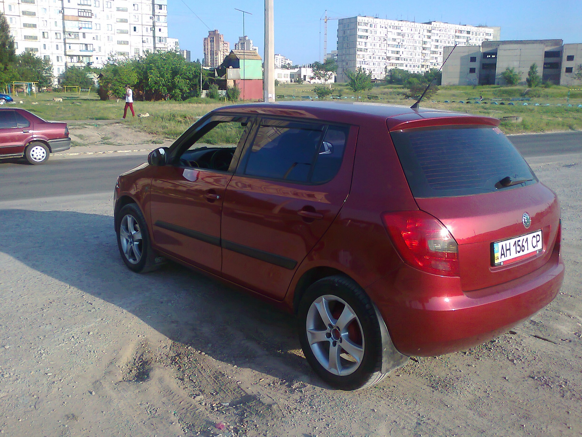 Skoda Fabia 2009 вишнёвая