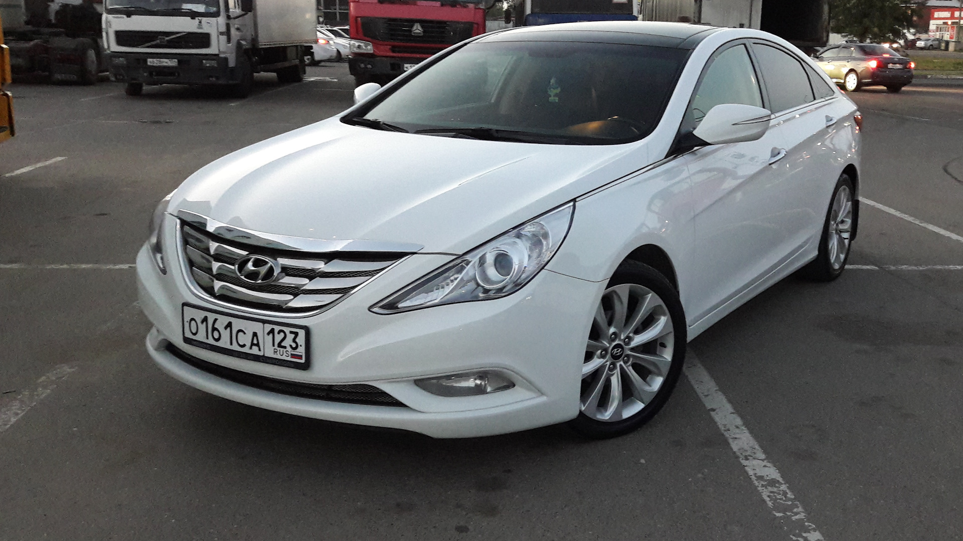 Hyundai Sonata VI (YF) 2.0 бензиновый 2012 | Чёрно-белая [оса] на DRIVE2