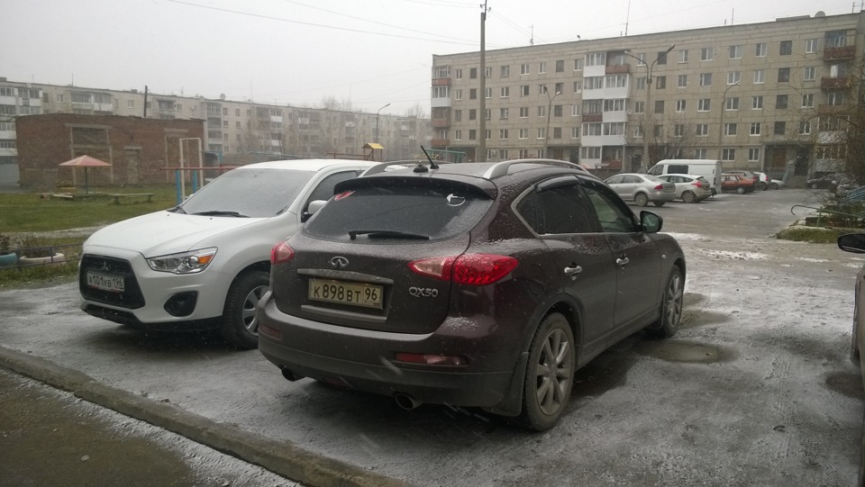Первый день по снегу с Финитосом. — Infiniti EX, 2,5 л., 2012 года ...