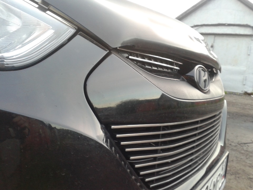 Решетка радиатора. — Hyundai ix35, 2 л, 2012 года | тюнинг | DRIVE2