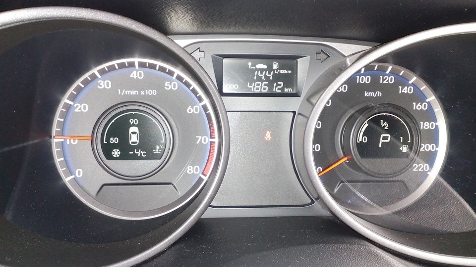 Про расход по городу — Hyundai ix35, 2 л, 2013 года | наблюдение | DRIVE2