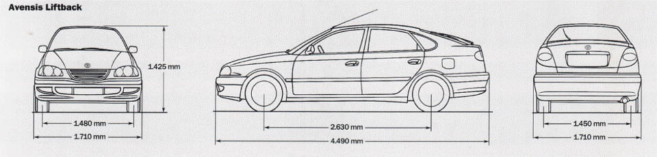 Размер тойоты карины. Габариты Тойота Авенсис 1998 года. Toyota Avensis 1998 габариты. Тойота Авенсис 1998 габариты. Габариты Тойота Авенсис 1999.