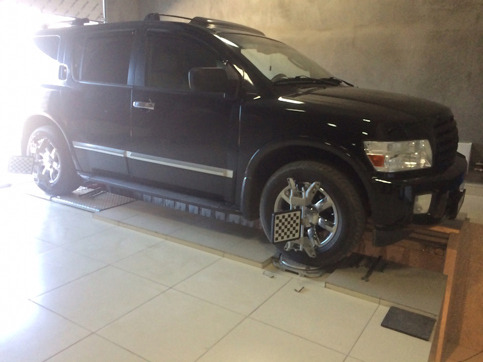 Развал-схождения — Infiniti QX (2G), 5,6 л, 2004 года | визит на сервис ...