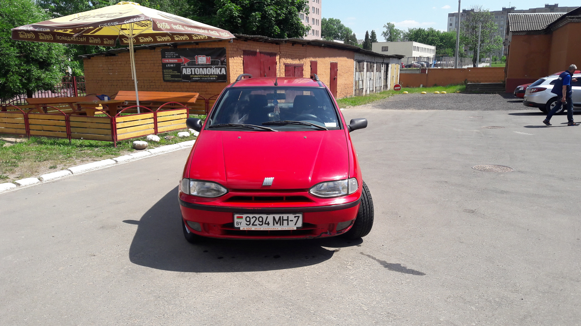 FIAT Palio (Mark I) 1.6 бензиновый 1998 | Красный спорткар на DRIVE2