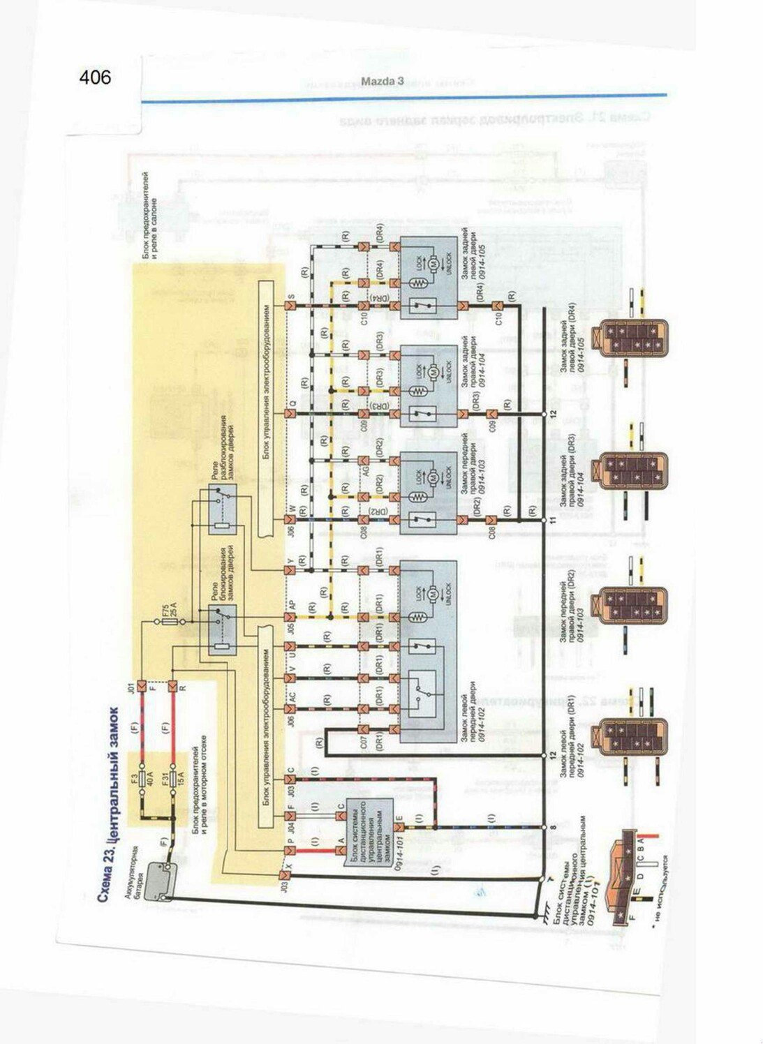 Mazda 3 электросхемы