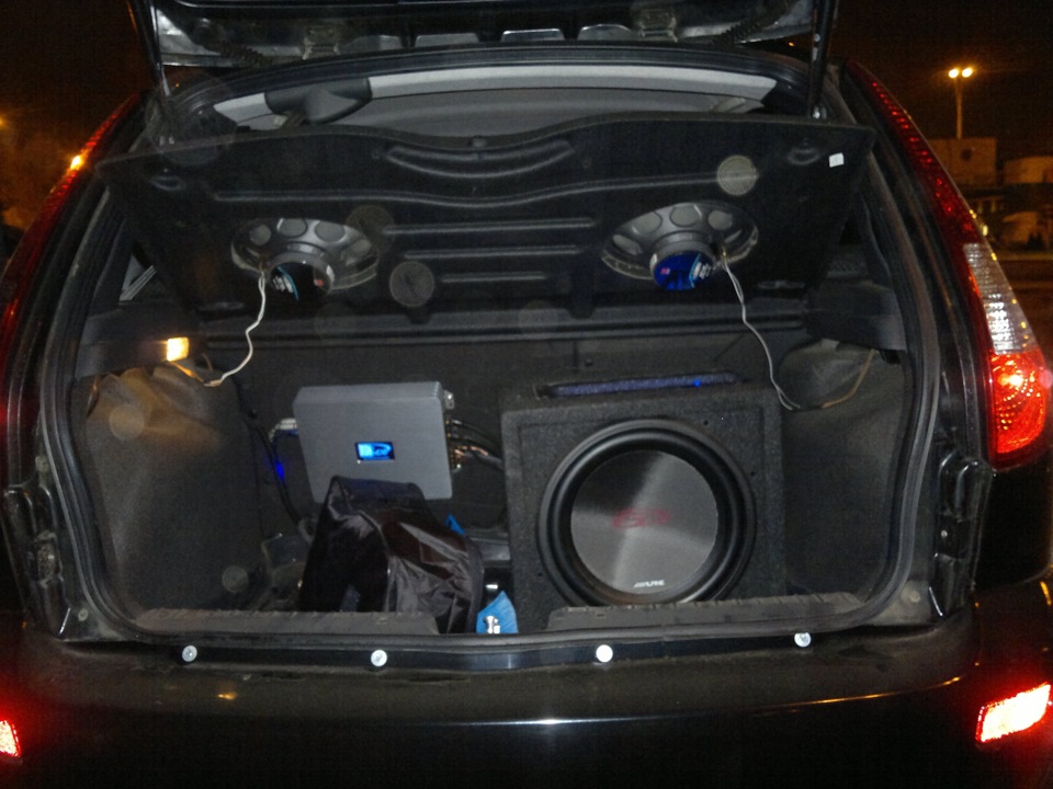 настройка сабвуфера — Lada Калина Хэтчбек (1G), 1,6 л, 2012 года ...