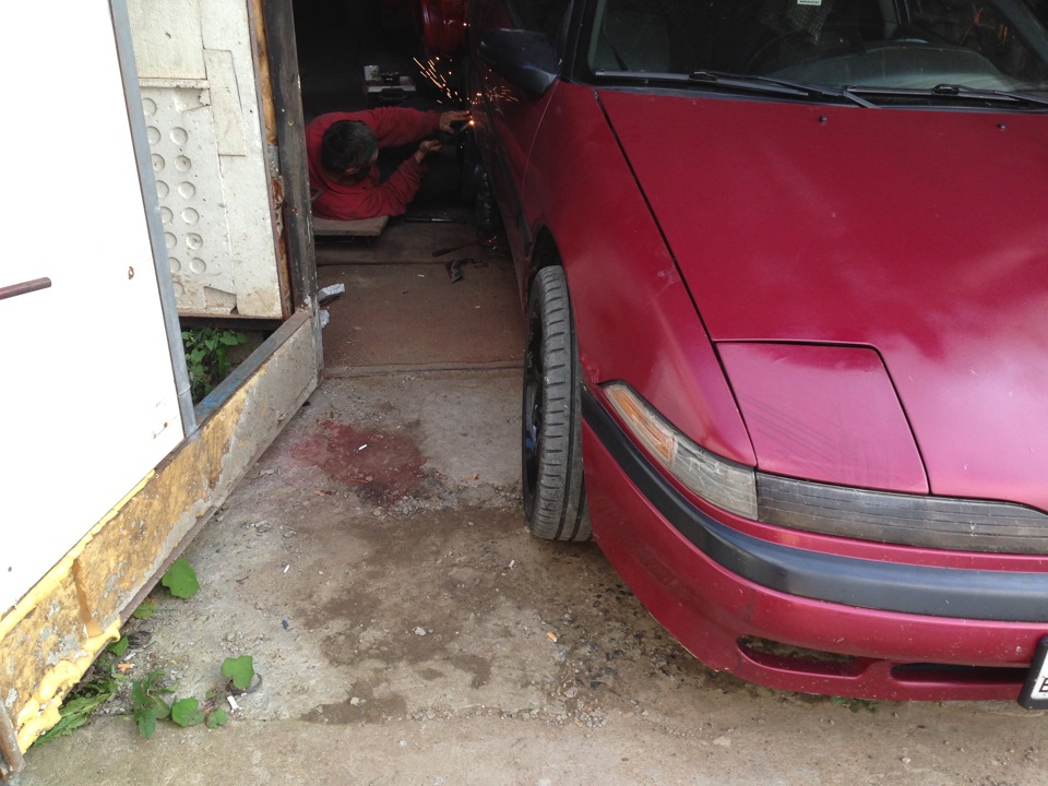 Заварка элементов машины в г. Витебск — Mitsubishi Eclipse (1G), 2 л ...