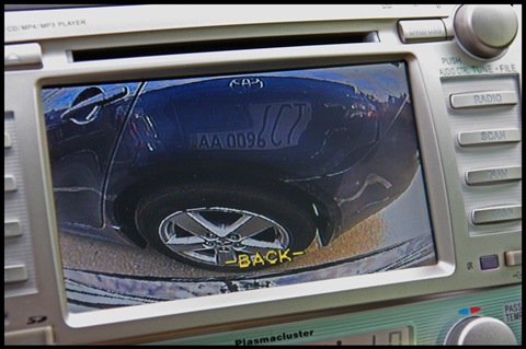 Rear view camera photo video - Toyota Camry 24 L 2007