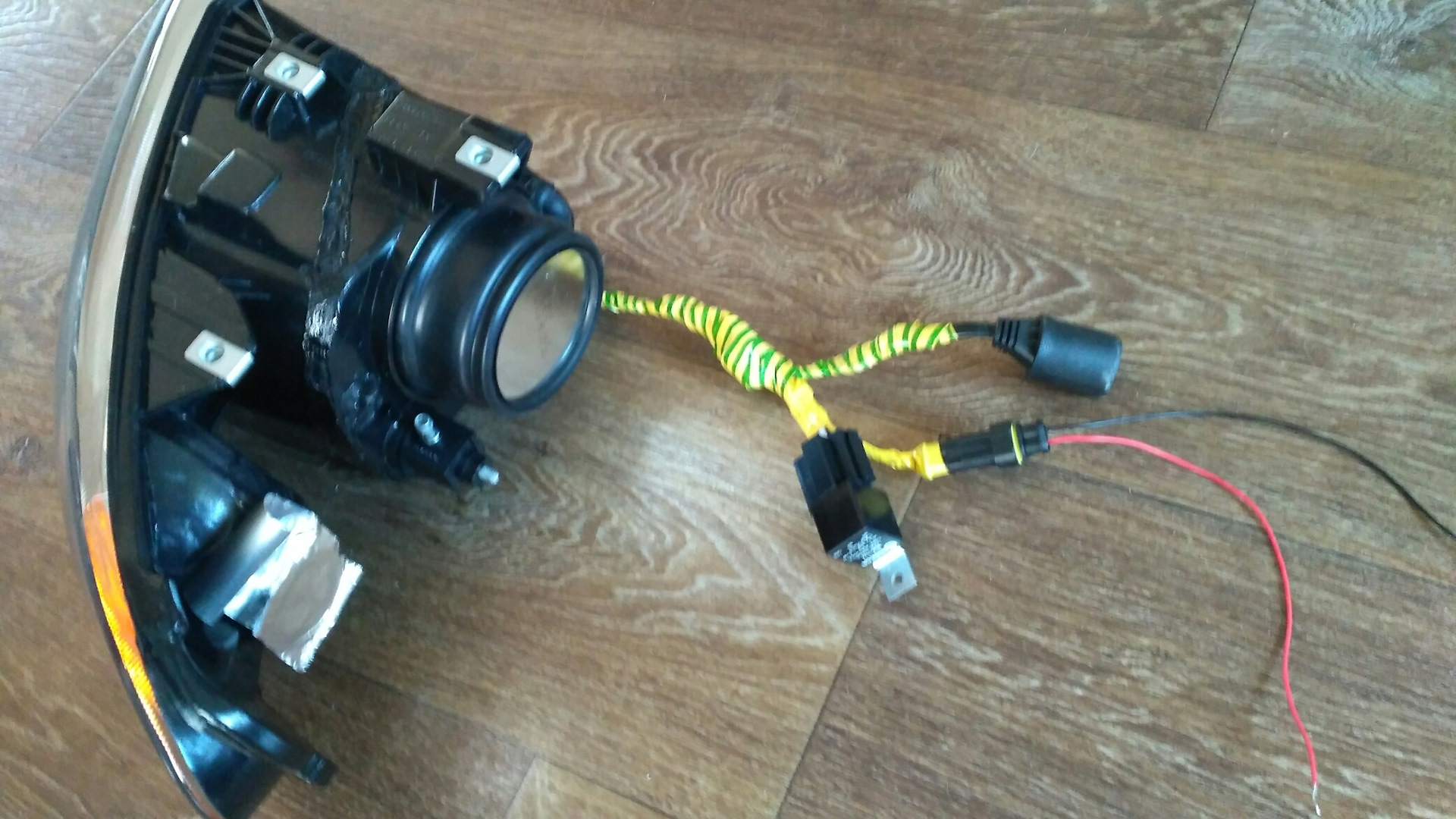 переделка галогена на ксенон