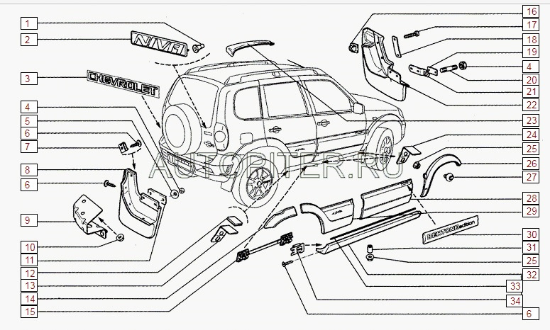 6f321c04k14c 960 Как крепятся пороги на ниву шевроле