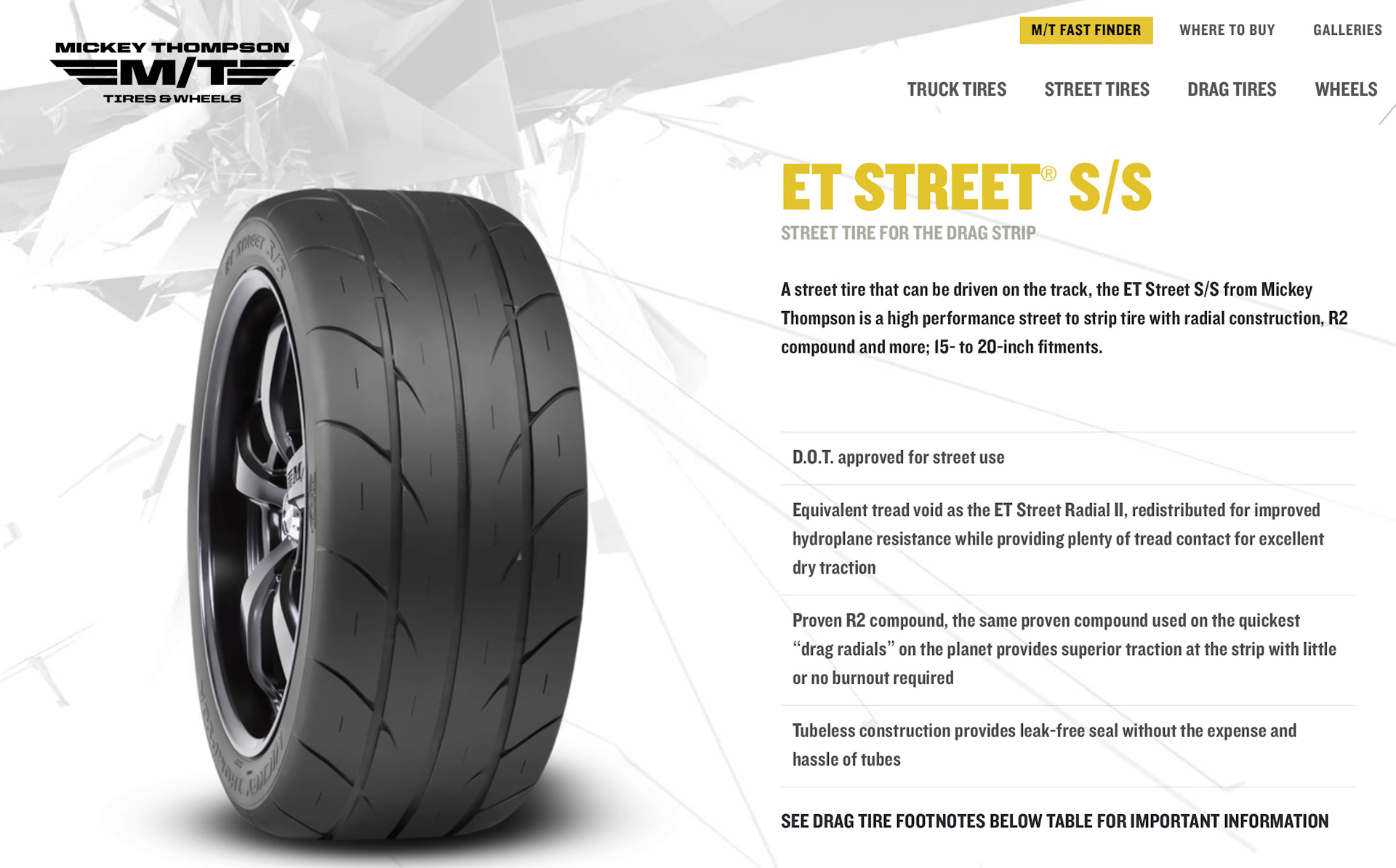 Street performance tires