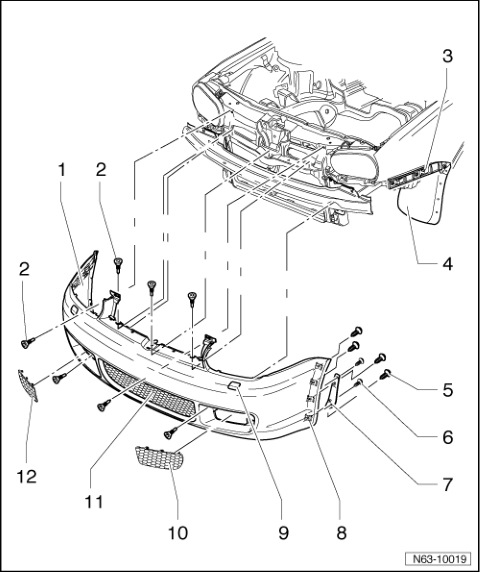 Как снять передний и задний бампер VW Golf 3 …